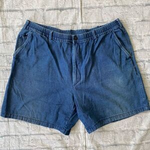Casual Joe men XL jean shorts w/elastic waist blue